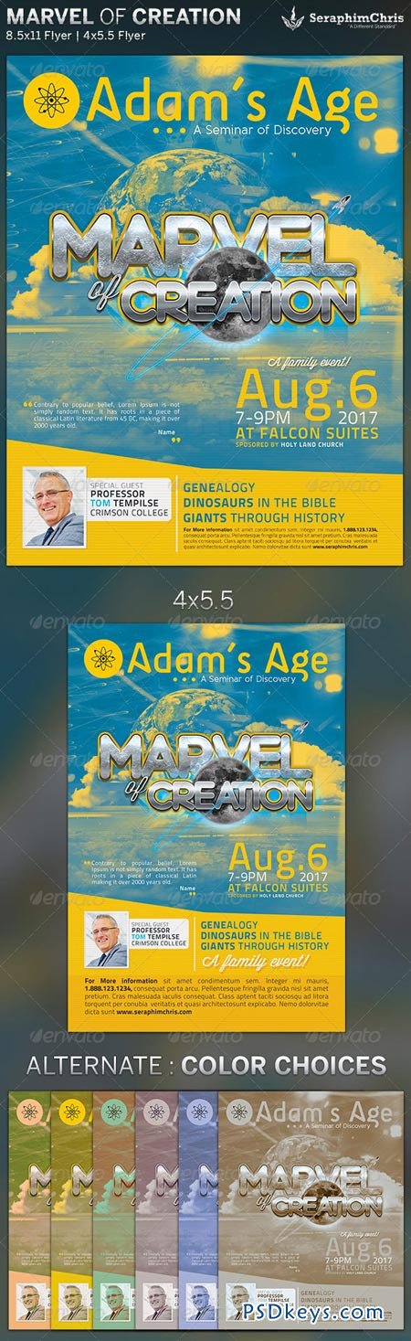Marvel of Creation Church Flyer Template 5069660