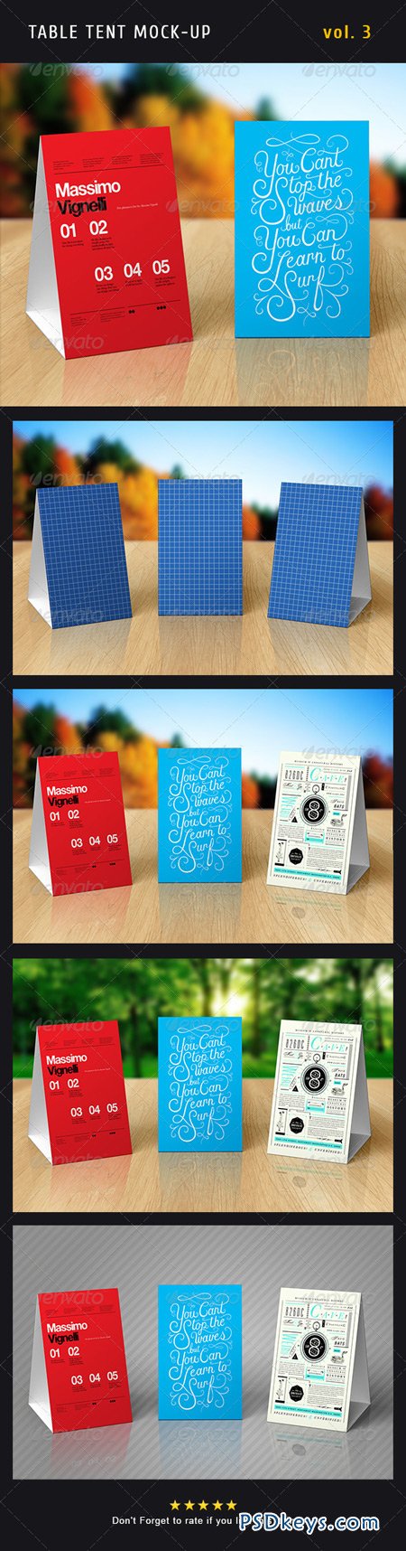 Paper Table Tent Mock-up Template Vol.3 5074693