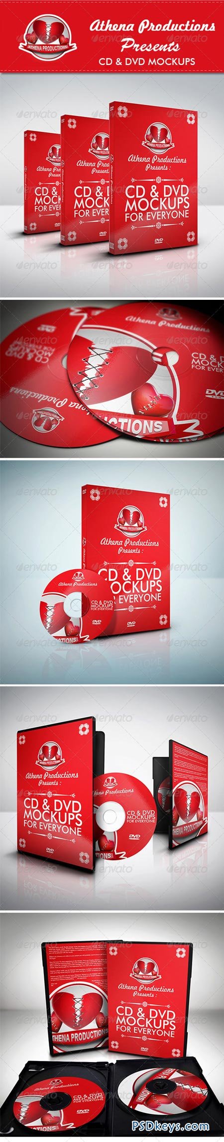 CD DVD Mockups V.1 5079213