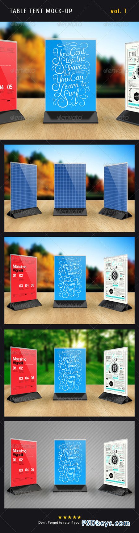 Table Tent Mock-up template Vol.1 5073897
