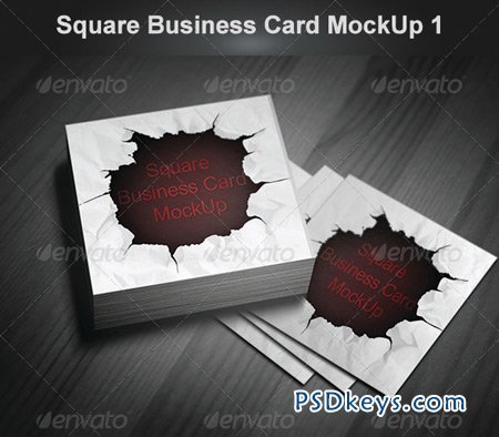 Square Business Card MockUp 1 4824472