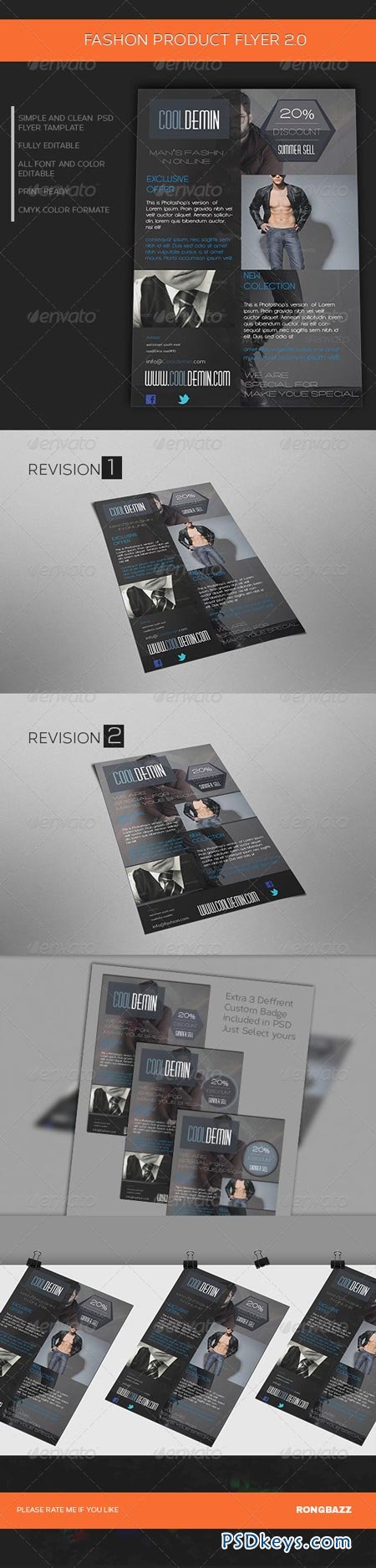 Man's Fashion Product Flyer Template 2.0 6898777