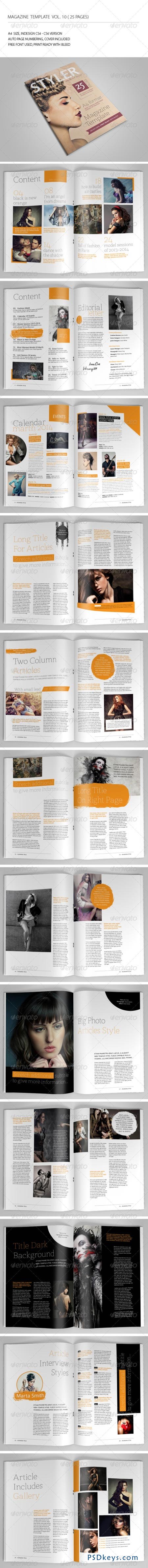 GraphicRiver 25 Pages Magazine Template Vol10 6901013