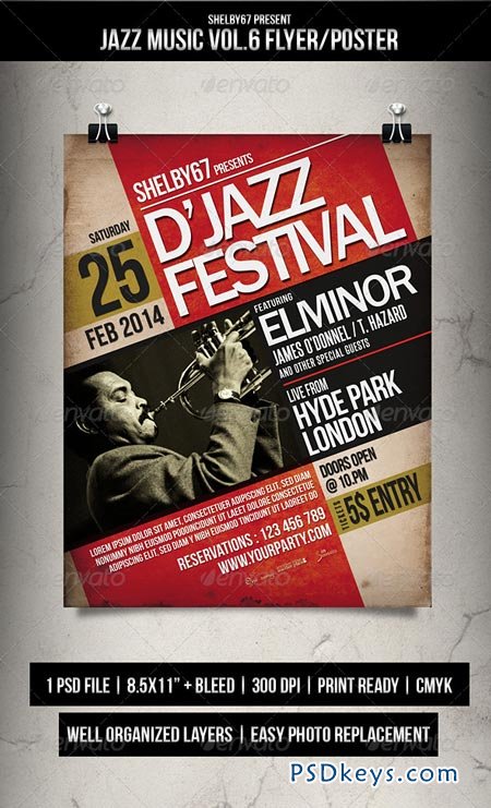 Jazz Music Flyer Poster Vol.6 6900514
