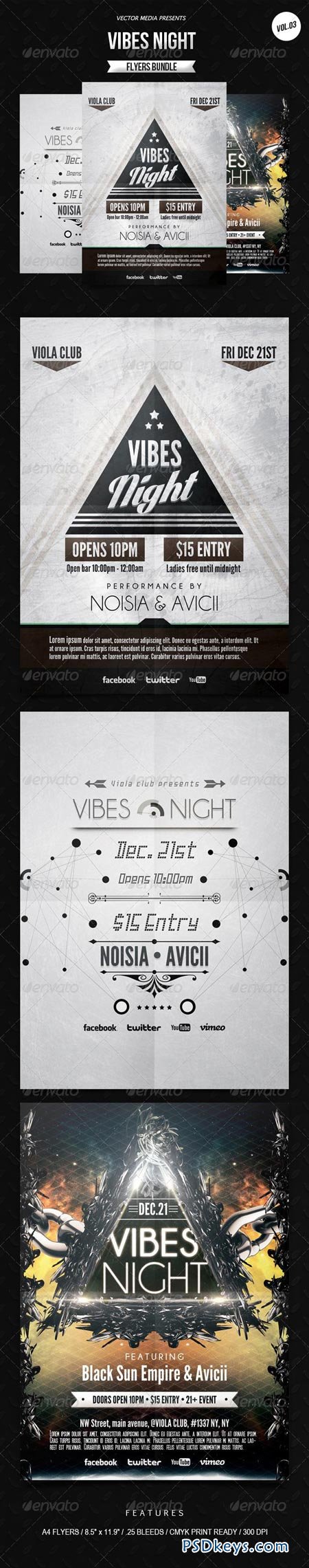 Vibes Night - Flyers Bundle [Vol.3] 6949342
