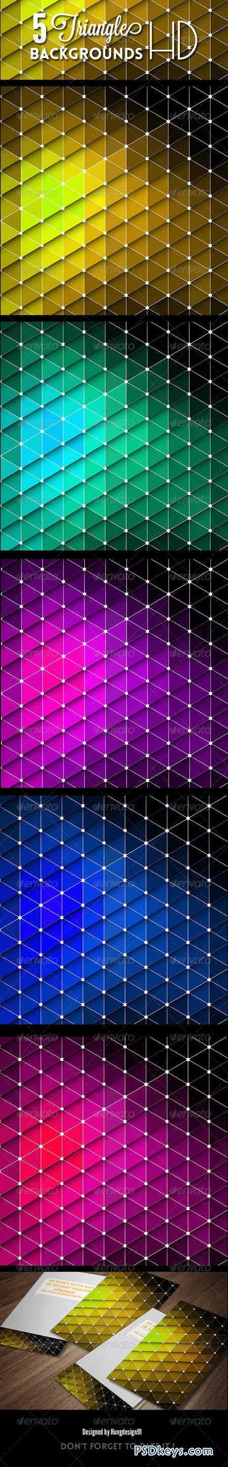 5 Triangle Backgrounds HD 7111259