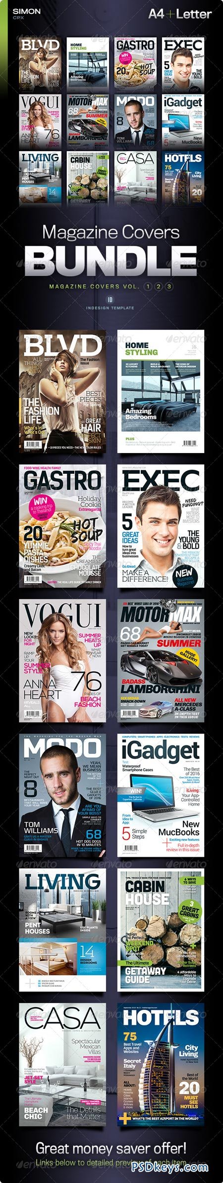 Magazine Covers Bundle Vol. 1-2-3 6551840