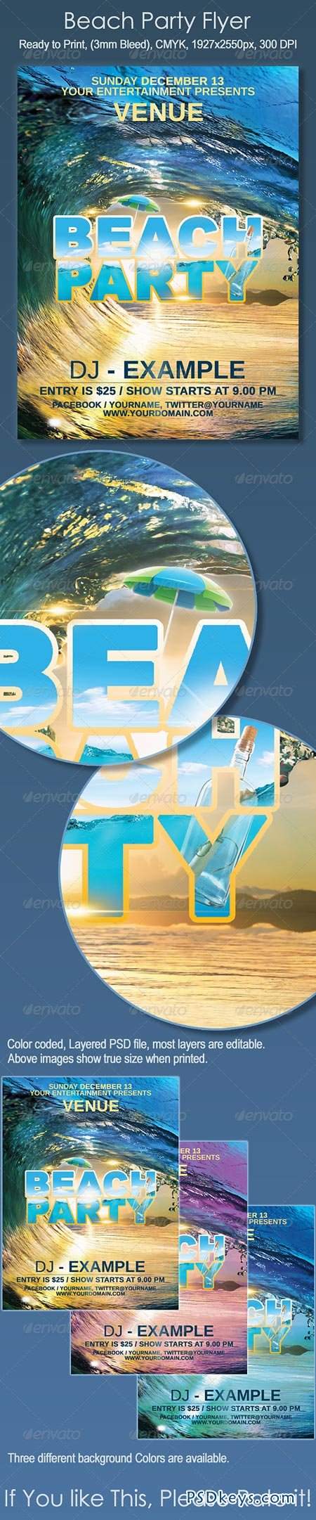 Beach Party Flyer 6940227