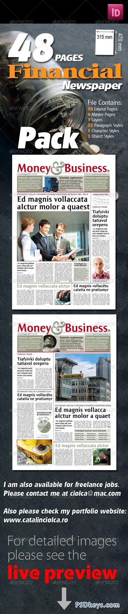 48 Pages Financial Newspaper Pack 967309