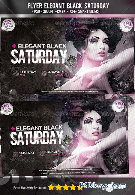 Flyer Elegant Black Saturday 5572341