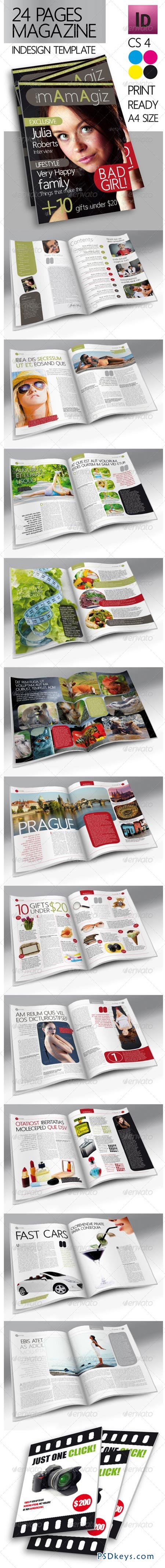 24 Pages Modern Magazine InDesign Template 2461242