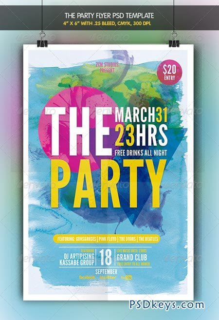The Party Flyer Template 6962431