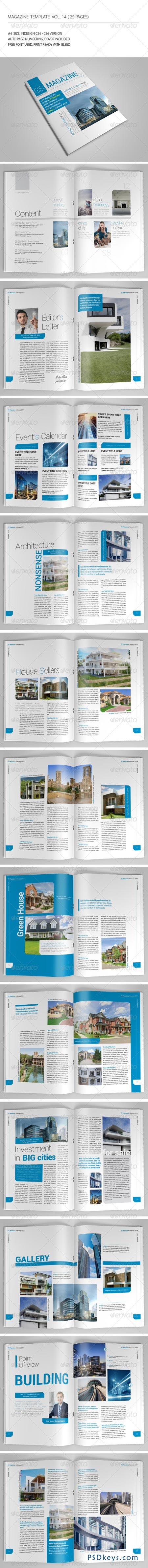 25 Pages Magazine Template Vol14 6963508