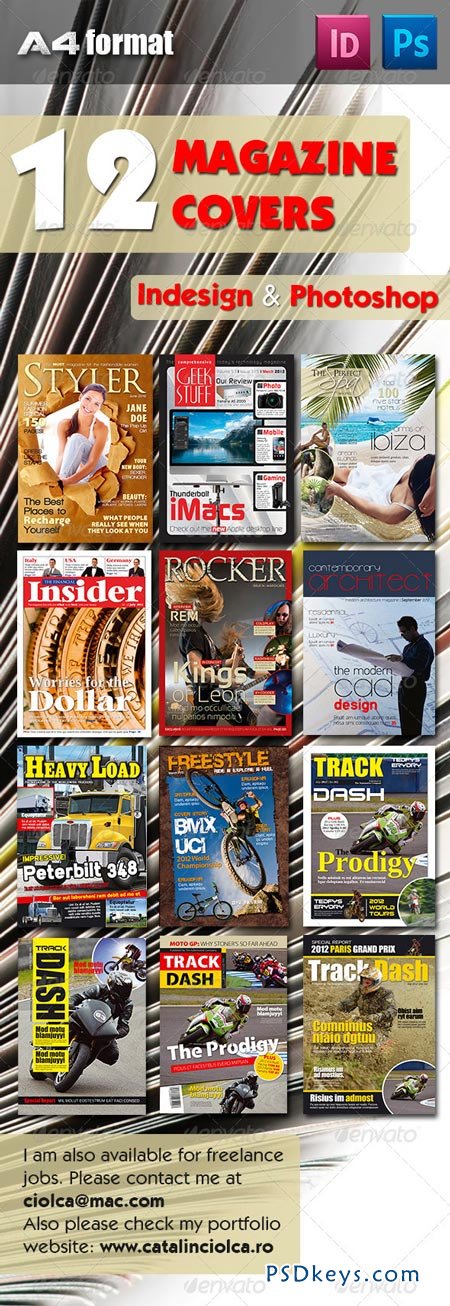 12 Magazine Covers Bundle 2380206
