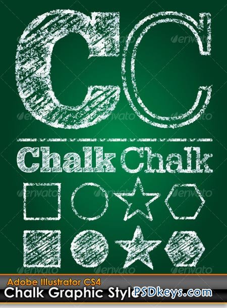 Chalk Board Illustrator Graphic Style 123791