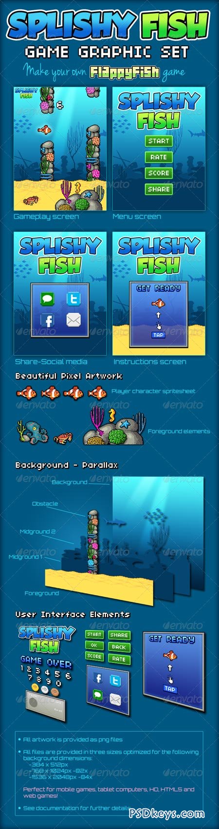 SplishyFish - Game Graphic Set 6915948