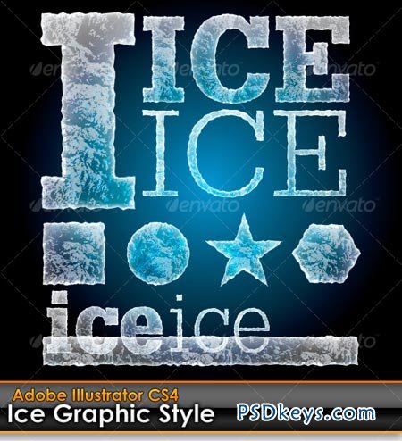 Ice Illustrator Graphic Style 122111