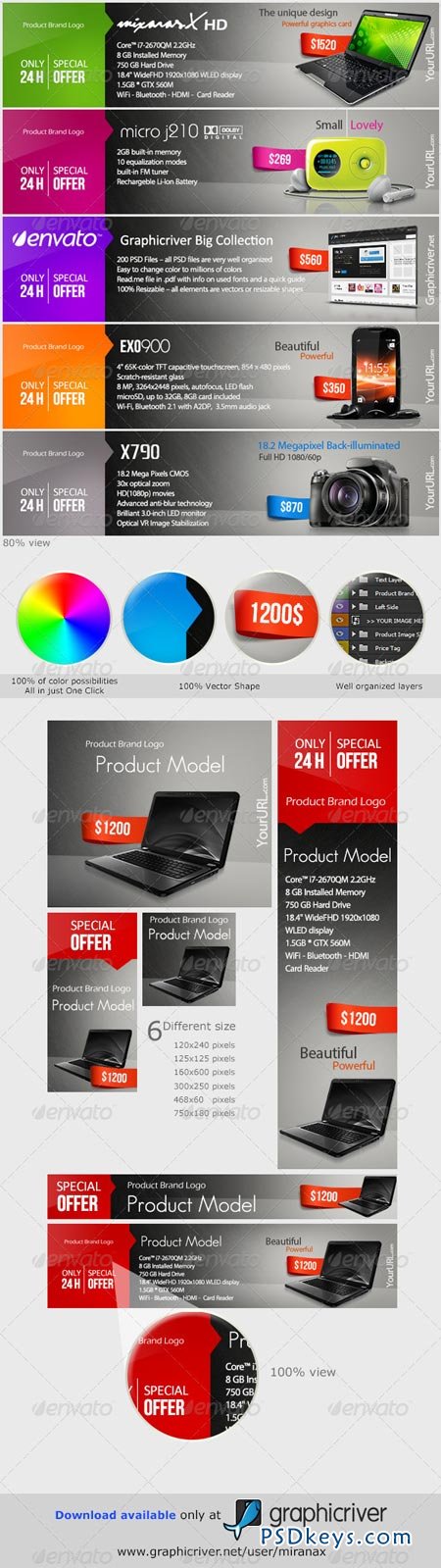 Web Marketing Banners & Advertise - PSD Templates 2772833