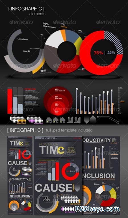 Infographic Elements + Template 113554
