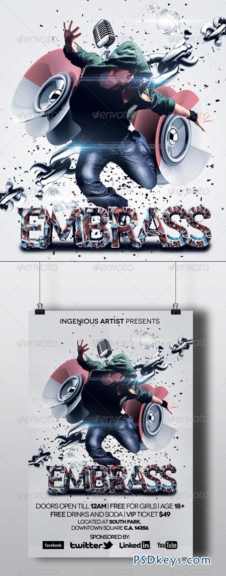 Embrass Dubstep Party Flyer 5502532