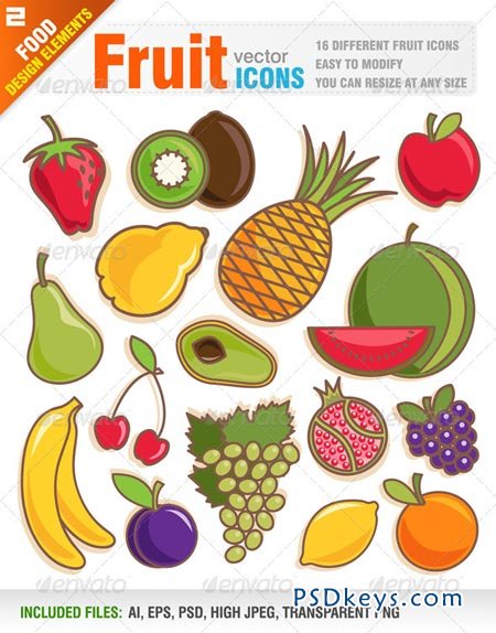 16 Fruit icons 2489735