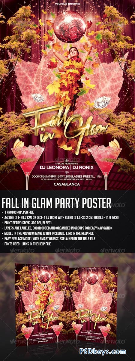 Fall In Glam Party Flyer 5527530