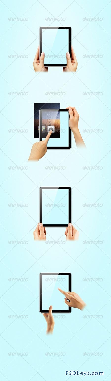 Hands on tablet 134123