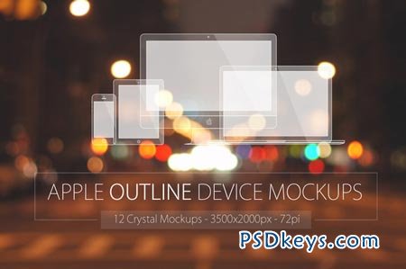 Apple Outline Device Mockups 30438