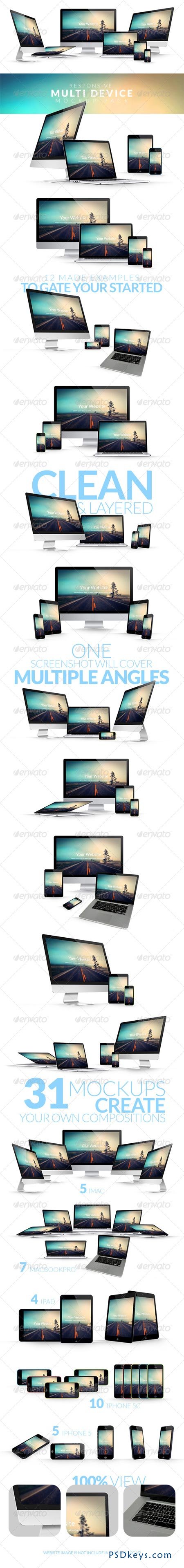 Responsive Multi Device Mockup Pack 7503652