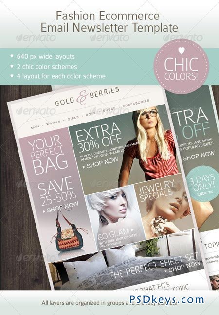 Fashion Ecommerce Email Newsletter Template 2627274