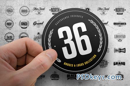 36 Badges & Logos Collection 34672