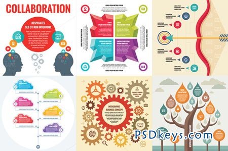 6 Infographic Business Concept 18534