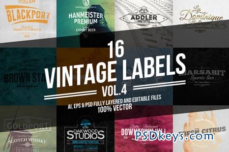 Vintage Labels & Badges Vol.4 27770