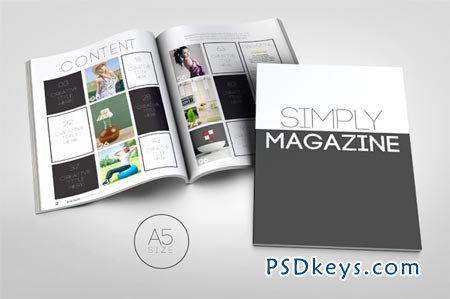 A5 Magazine Template 29929