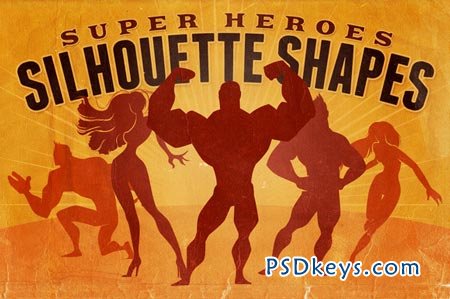 Silhouette Shapes - Super Heroes 26110
