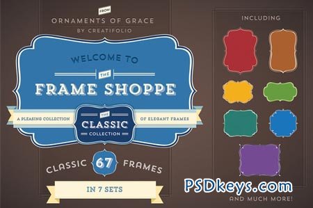 67 Classic Frames (PSD with Paths) 3187