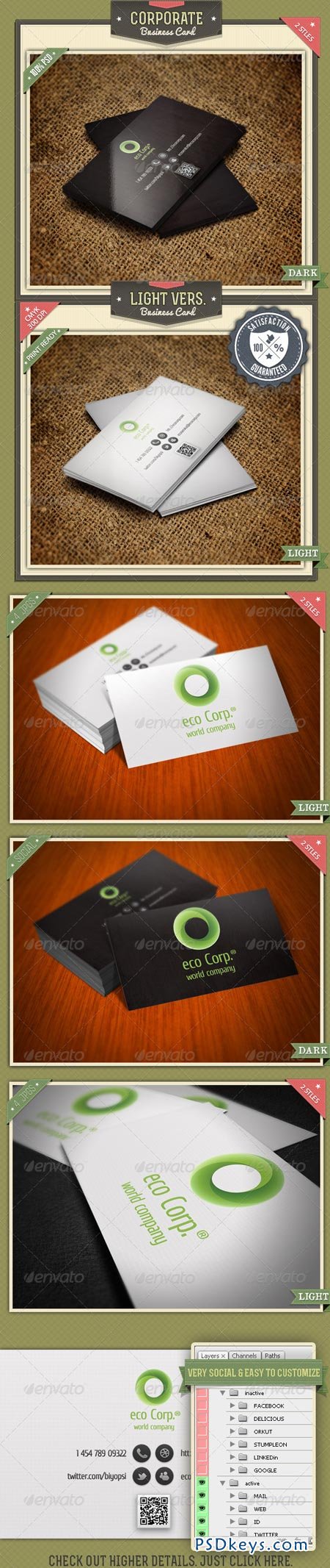 Corporate Business Card 2 Styles 2442994