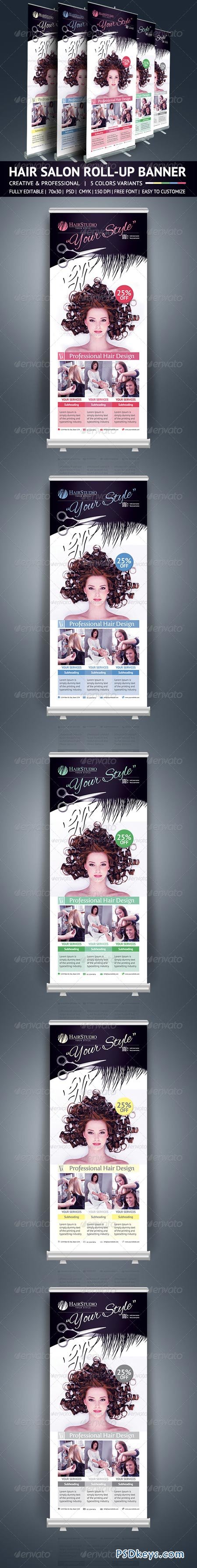 Hair Salon Roll Up Banner 5765657