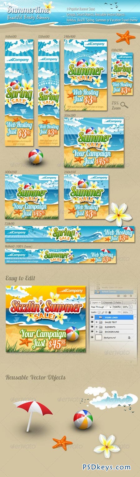 Summertime Banners 2590691