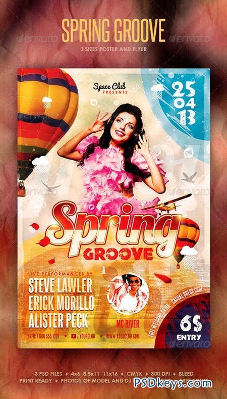 Spring Groove Poster and Flyer 4092131