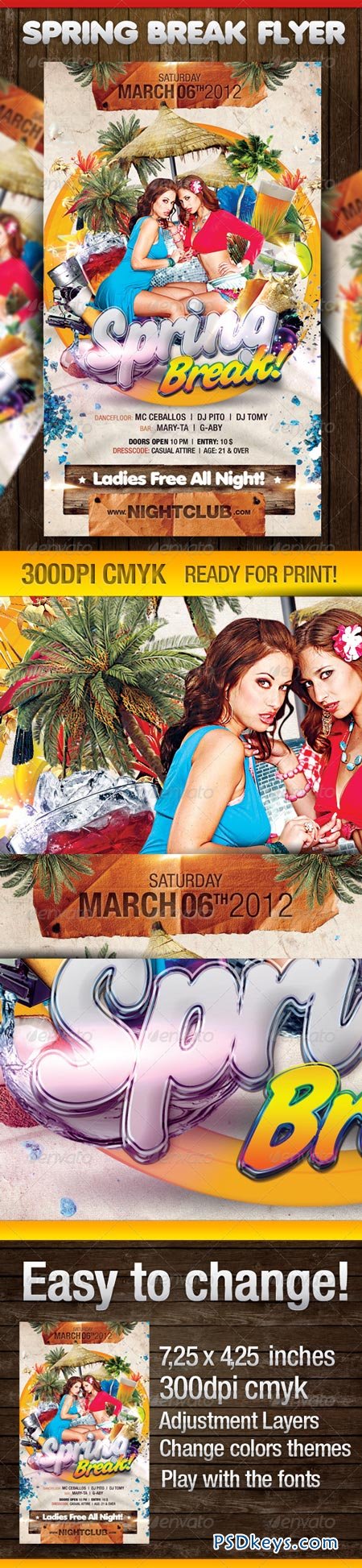 Spring Break Party Flyer 1611193