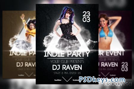 Black Indie Party Flyer 21937