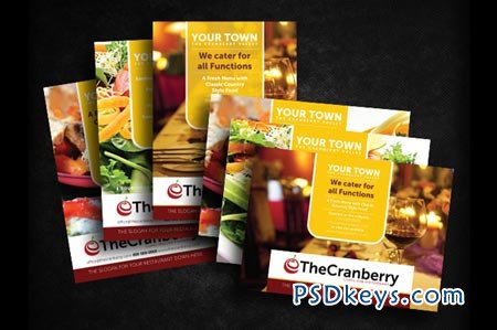 Cranberry Restaurant Advert Flyer 21434