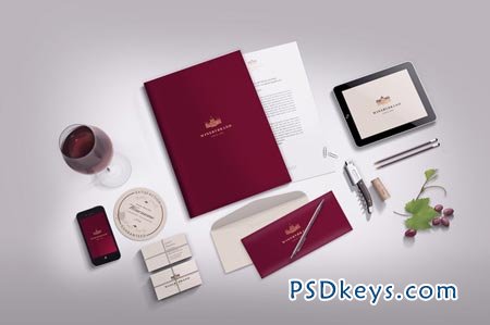 Stationery Branding mock-up 15621