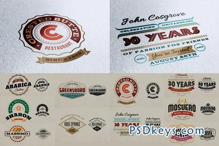 10 Retro Signs or Banners 4726