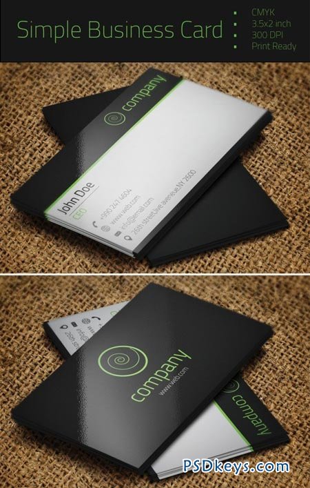 Simple Business Card 25689