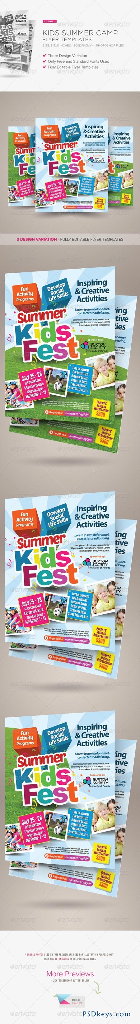Kids Summer Camp Flyers 7685292