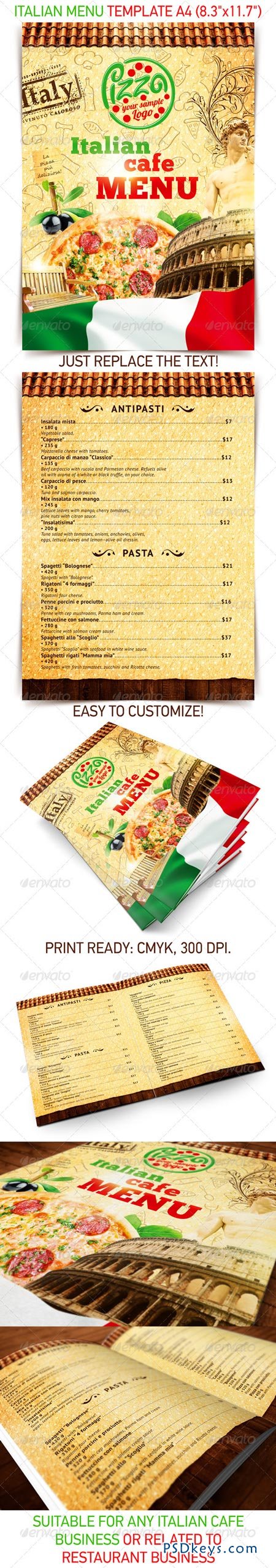 Italian menu template 2502533