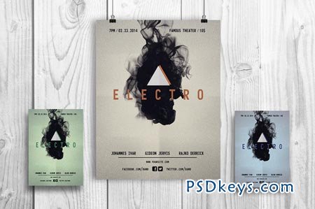Electro Music - Flyer Template 40634