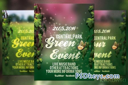 Green Event Flyer 39010